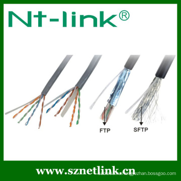 Твердый ftp cat5e lan cable 4pr 24awg